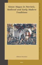 Cover of: Simon Magus in patristic, medieval, and early modern traditions