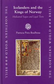 Cover of: Icelanders and the Kings of Norway: Mediaeval Sagas and Legal Texts (The Northern World, 17) (The Northern World, V. 17)