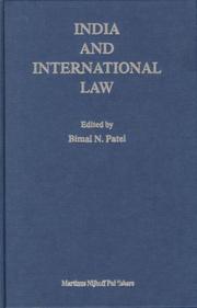 Cover of: India and international law