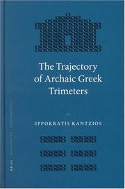 The trajectory of archaic Greek trimeters by Ippokratis Kantzios