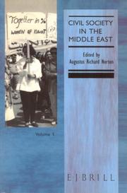 Cover of: Civil society in the Middle East by edited by Augustus Richard Norton.