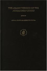 Cover of: Arabic Version of the Nicomachean Ethics (Aristoteles Semitico-Latinus, V. 17) (Aristoteles Semitico-Latinus, V. 17) by Aristotle, Alexander Fidora