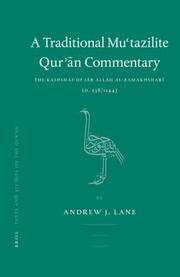 Cover of: A traditional Muʻtazilite Qurʼan commentary by Andrew J. Lane