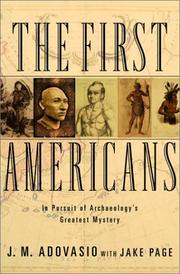 Cover of: The first Americans by J. M. Adovasio