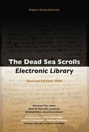 Cover of: The Dead Sea Scrolls Electronic Library (Dead Sea Scrolls Electronic Reference Library CD-ROM)