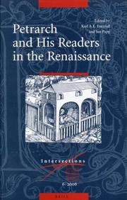 Cover of: Petrarch and His Readers in the Renaissance (Intersections:  Yearbook for Early Modern Studies)