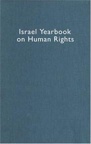 Cover of: Israel Yearbook on Human Rights, 2005 (Israel Yearbook on Human Rights) (Israel Yearbook on Human Rights)
