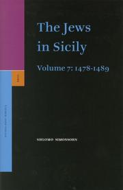 Cover of: The Jews in Sicily, 7: 1478-1489 (Documentary History of the Jews in Italy) (Documentary History of the Jews in Italy)