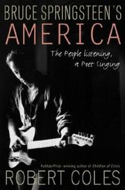 Cover of: Bruce Springsteen's America by Robert Coles