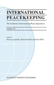 Cover of: International Peacekeeping: The Yearbook of International Peace Operations (International Peacekeeping)
