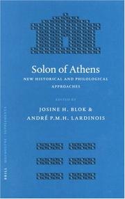 Cover of: Solon of Athens by 
