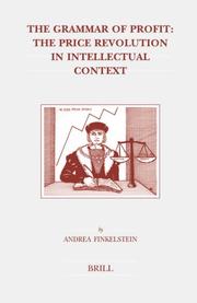 Cover of: The grammar of profit by Andrea Finkelstein