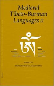 Cover of: Medieval Tibeto-Burman Languages II (Brill