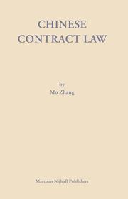 Cover of: Chinese Contract Law