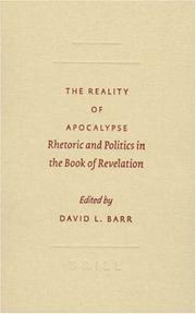 Cover of: The Reality of Apocalypse: Rhetoric And Politics in the Book of Revelation (Sbl - Symposium)