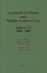 Cover of: Yearbook of Islamic and Middle Eastern Law: 2004-2005 (Yearbook of Islamic and Middle Eastern Law)