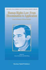 Cover of: Human Rights Law: From Dissemination to Application | 