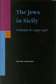 Cover of: The Jews in Sicily, Vol. 8: 1490-1497 (Studia Post-Biblica)