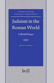 Cover of: Judaism in the Roman World: Collected Essays (Ancient Judaism and Early Christianity)