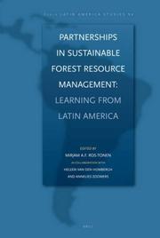 Cover of: Partnerships in Sustainable Forest Resource Management: Learning from Latin America (CEDLA Latin America Studies)