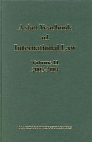 Cover of: Asian Yearbook of International Law, 2003-2004 (Asian Yearbook of International Law)