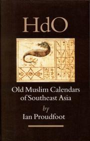 Cover of: Old Muslim Calendars of Southeast Asia (Handbook of Oriental Studies/Handbuch Der Orientalistik)