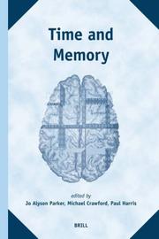 Cover of: Time And Memory (The Study of Time)