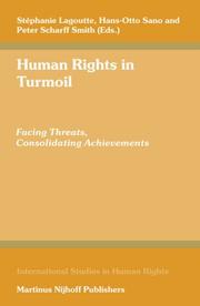 Human rights in turmoil by Stéphanie Lagoutte