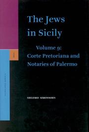 Cover of: The Jews in Sicily (Corte Pretoriana and Notaries of Palermo) by Shlomo Simonsohn