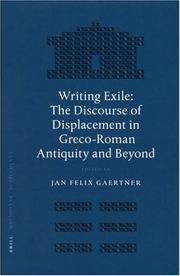 Cover of: Writing Exile by Jan Felix Gaertner