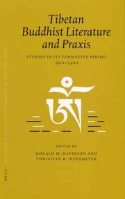 Cover of: Proceedings of the Tenth Seminar of the IATS, 2003, Tibetan Buddhist Literature and Praxis by Ronald M. Davidson, Christian K. Wedemeyer