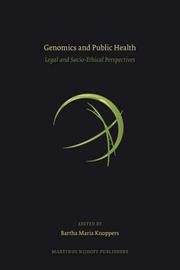 Genomics and Public Health by Bartha Maria Knoppers