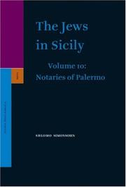 Cover of: The Jews in Sicily by 