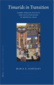 Cover of: Timurids in Transition by Maria E. Subtelny