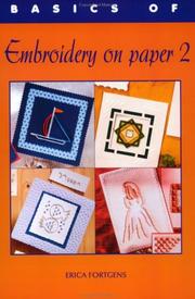 Cover of: Basic's Of Embroidery on Paper #2
