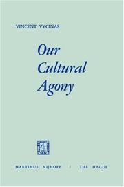 Cover of: Our cultural agony.