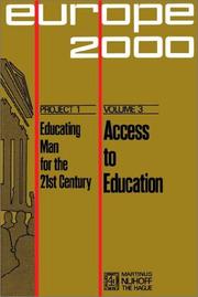 Cover of: Access to education.: New possibilities.