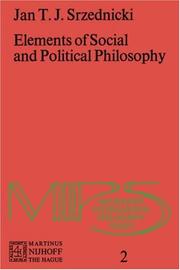 Cover of: Elements of social and political philosophy