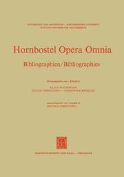 Cover of: Hornbostel opera omnia edited by Klaus P. Wachsmann, Dieter Christensen, Hans-Peter Reinecke.