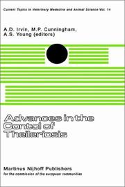 Advances in the control of theileriosis by A. D. Irvin
