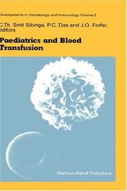 Cover of: Pediatrics and Blood Transfusion (Developments in Hematology and Immunology) by 