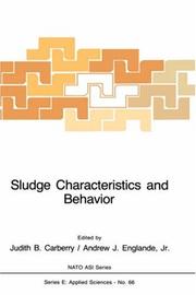 Cover of: Sludge Characteristics and Behaviour (NATO Science Series E:)