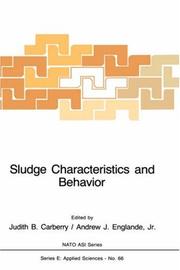 Cover of: Sludge Characteristics and Behaviour (NATO Science Series E:) by 