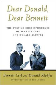 Dear Donald, Dear Bennett by Bennett Cerf