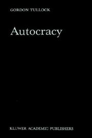 Cover of: Autocracy