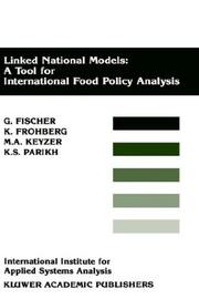 Cover of: Linked national models, a tool for international food policy analysis
