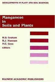 Cover of: Manganese in Soils and Plants (Developments in Plant and Soil Sciences) | 