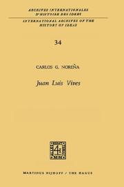 Cover of: Juan Luis Vives.