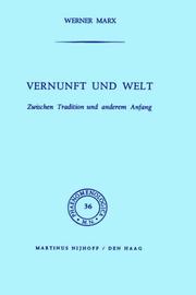 Cover of: Vernunft und Welt.: Zwischen Tradition und anderem Anfang.