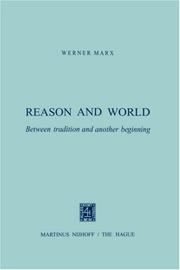 Cover of: Reason and world by Marx, Werner.